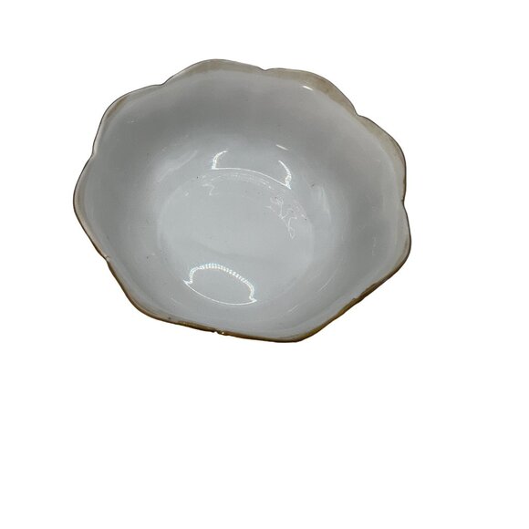 Vtg japanese Rice Bowl Floral, Gold Trim G 1130 - Picture 4 of 5